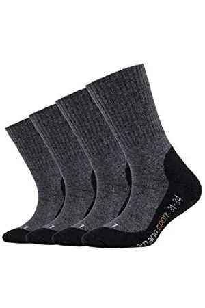 Camano Unisex Kinder 9301 Socken, Grau, 35-38 EU