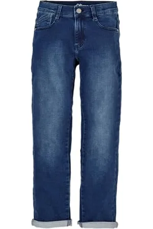 QS by s.Oliver Jeans Pete/Regular Fit/Mid Rise/Straight Leg Dark Blue stretche 134/SLIM