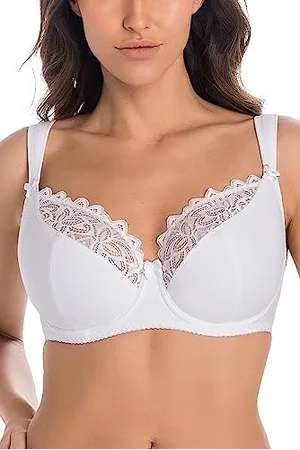 Teyli BH Damen – BH Bügel - Baumwolle BH - BH Halbgepolstert Bra - BH Grosse Grössen - BH Große Brüste - Komfort Starker Halt BH - Damen BHS Frauen Bra 80G