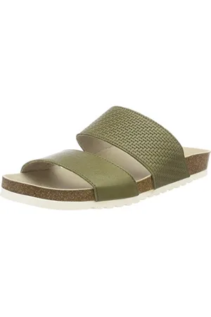 Apple of Eden Damen Panta Peeptoe Sandalen, Grün (Khaki)