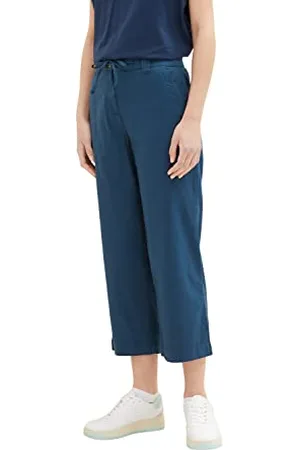 TOM TAILOR Damen Cropped Culotte Stoffhose