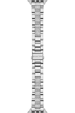 Michael Kors Armband kompatibel mit Apple Watch, 38/40/41 mm 20 mm Silber Edelstahl, MKS8046