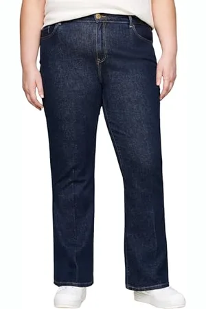 Tommy Hilfiger Damen Jeans Hose Curve Bootcut, Blau (Cler), 46