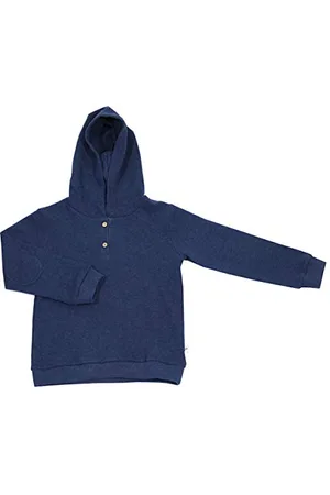 Leela COTTON Piquéstoff Hoodie Bio-Baumwolle Sweatshirt Kapuzenpullover Pullover (128, )