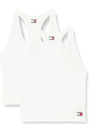 Tommy Hilfiger Damen 2er Pack Tops 2P Tank (Ext Sizes) mit Stretch, (White/White), 3XL