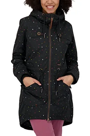 alife kickin ALIFE and Kickin CharlotteAK B Coat – Damen Winterjacke Parka – Mantel mit Kapuze – Perfekt für Kalte Tage, Herbst & Winter – Robuste Jacke M