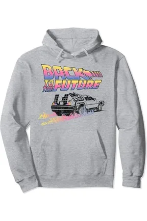 Back To The Future DeLorean Flames Pullover Hoodie