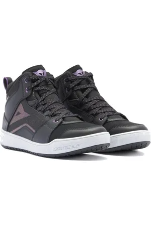 Dainese Damen Suburb D-Wp Shoes Wmn wasserdichte Motorradschuhe, Schwarz/Weiß/Metall Lila, 38 EU