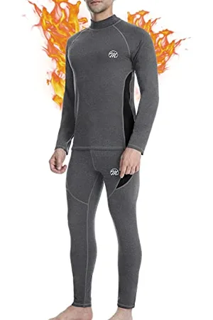 MEETWEE Thermounterwäsche Herren Atmungsaktiv Männer Thermo Funktionswäsche Winter Skiunterwäsche Unterwäsche Thermounterhemd Thermounterhose Base Layer Ski Winter Sport