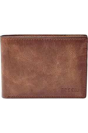 Fossil Herren Leder Slim Minimalistische Bifold Front Pocket Wallet, , Einheitsgröße