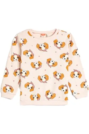 Koton Babygirl Sweatshirt Dog Printed Crew Neck Cotton