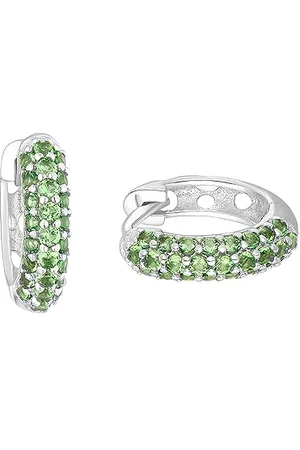 Prinzessin Lillifee Creolen 925 Sterling Silber Mädchen Kinder Ohrschmuck, mit Zirkonia synth., 1,2 cm, Silber, Kommt in Schmuck Geschenk Box, 2037073