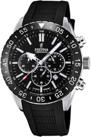 Festina Herren Analog Quarz Uhr mit Silikon Armband F20515/2