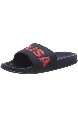 Dcshoes Herren Slide Badeschuhe, Navy/RED, 38 EU