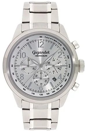Gigandet Herren Uhr Chronograph Quarz mit Edelstahl Armband G25-002