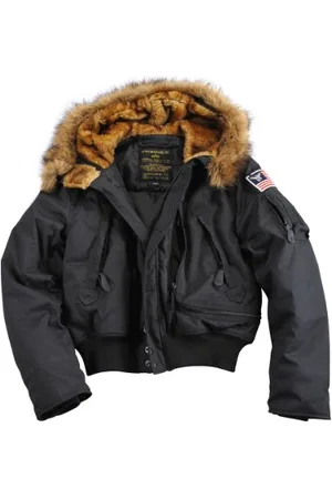 Alpha Industries Herren Polar Jacket SV Winterjacke Jacke, (Black 03), Large