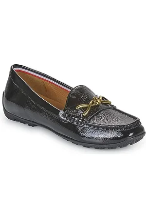 Geox Damen D KOSMOPOLIS + Grip Moccasin, Black, 37 EU