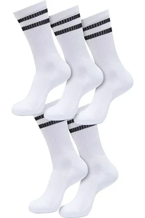 Urban classics Unisex Socken Double Stripe Socks 5-Pack, 5er Pack Unisex Socken, gestreift, Regular Fit, erhältlich , 35-38