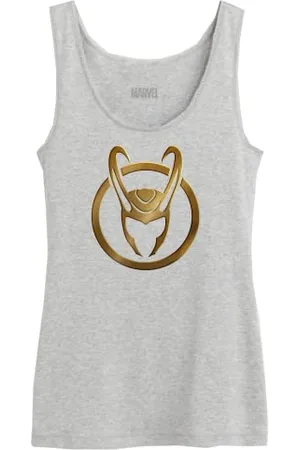 Marvel Damen Wolokimts010 Tanktop, Grau meliert, M
