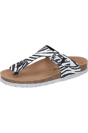 DR. BRINKMANN Damen Pantoletten Flipflop, Negro, 37 EU