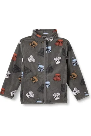 Amazon Disney | Marvel | Star Wars Jungen Polarfleece-Jacke mit durchgehendem Reißverschluss und Stehkragen, , 10 Jahre