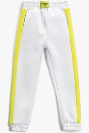 Koton Mädchen Jogger Color Contrast Pockets Label Detail Elastic Waistband Sweatpants, , 4-5 Jahre EU