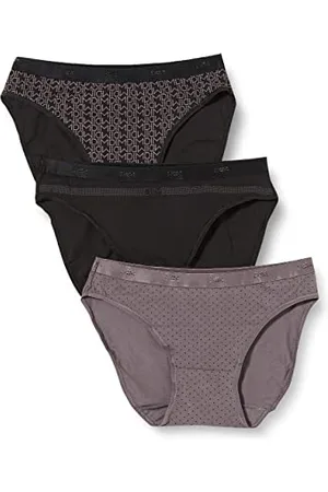 Dim Slip Les Pockets Baumwolle Stretch Baumwolle Damen x3, Multicolor, L