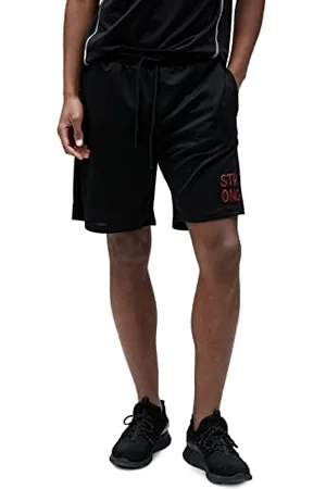 Koton Men Sport Shorts Slogan Printed Drawstring Pocket Detailed