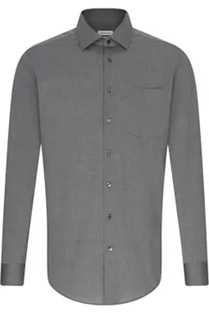 Seidensticker Herren Business-Hemd - Regular Fit - Bügelfrei - Kent-Kragen - Langarm - 100% Baumwolle