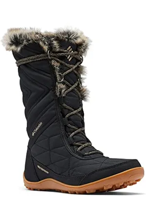 Columbia Minx Mid III wasserdichte Schneestiefel für Damen, Schwarz , 39.5 EU