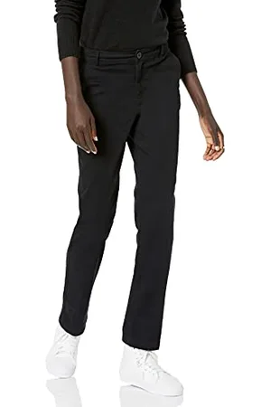 Amazon Damen Schmal geschnittene Chinohose aus Stretch-Twill mit geradem Bein, , 42