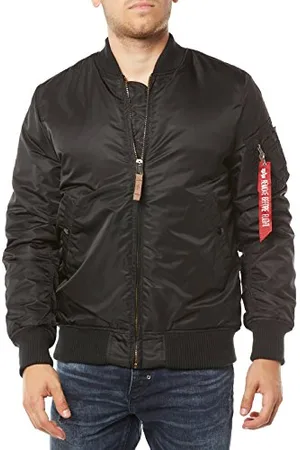 Alpha Industries Herren MA-1 VF 59 Long Bomberjacke, Black, 3 XL
