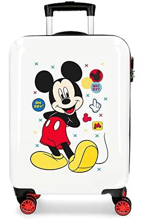 Disney Mickey Enjoy The Day Kabinenkoffer, , 40 x 55 x 20 cm, Harte Montage, ABS, Seitenkombinationsschloss, 34 l, 2,8 kg, 4 Doppelrollen 0, , 34 l, Koffer 55, , (34L) UK, Koffer 55