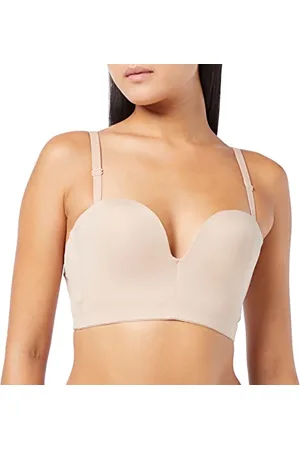 Wonderbra Damen Ultimate Backless Bra mit tiefen Rückenausschnitt rückenfreier BH , Backless BHskin, 80B