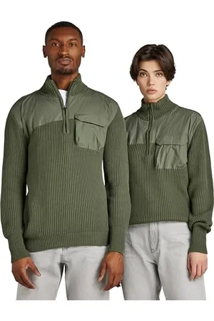 G-Star RAW Herren Unisex Army Half Zip Strickpullover, , M