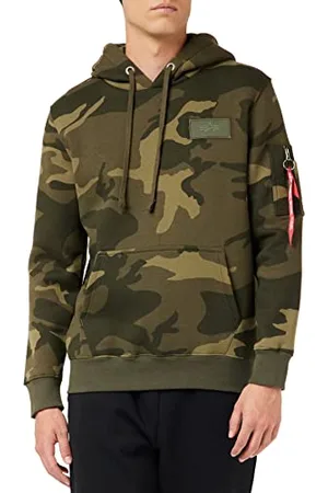 Alpha Industries Herren Back Print Hoody Kapuzensweat Kapuzenpullover, , L