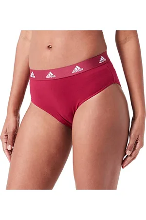 adidas Damen Sport Cotton Logo Bikini Slip-4A1H92 Slip, Legacy Burgundy, XS