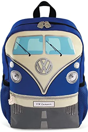 Brisa VW Collection - Volkswagen Kleiner Wander-Rucksack-Tages-Uni-Rucksack im T1 Bulli Bus Design (15l/Klein/Bus Front/ )