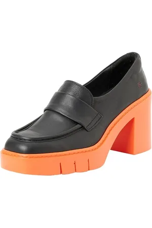 Art Damen 1972 Bern Plattform, Nappa, Schwarz, Orange, 38 EU