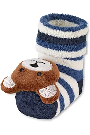 Sterntaler Baby - Jungen Baby-rasselsöckchen Bär Socken, , 15-16 EU