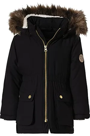 NAME IT MINI Mädchen NMFMABE Parka Jacket PB Camp Anorak, Black, 80