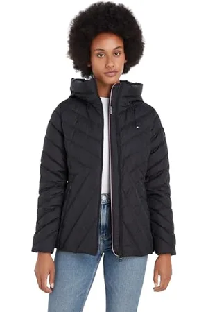 Tommy Hilfiger Damen Daunenjacke Down Jacket mit Kapuze, , XS