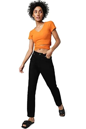 ONLY Damen Onljagger Life High Mom Ankle Dnm Noos Jeans, /Detail:nas254, 25W / 32L EU