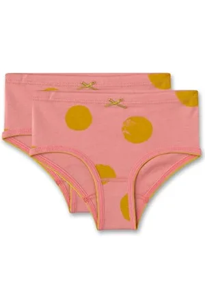 Sanetta Mädchen-Hipslip (Doppelpack) | Hochwertige und nachhaltige Unterhose für Mädchen aus Bio-Baumwolle. Inhalt: 2er Set Unterwäsche für Mädchen 092