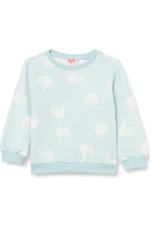 Koton Babygirl Swan Printed Sweatshirt Long Sleeve Crew Neck Cotton