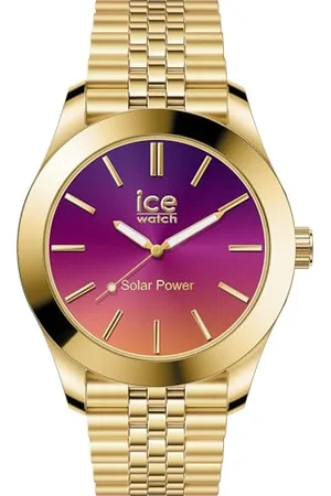 Ice-Watch Ice Steel Gold Night pink - Gold Damenuhr mit Metallarmband - 023792 (Small)