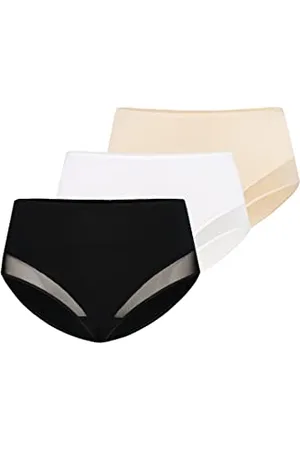Teyli Damen 3er Pack Slip Taillenslip Baumwolle Hohe Taille M