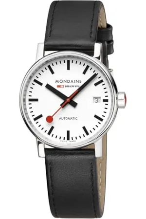 Mondaine Damen Analog Automatik Uhr mit Leder Armband MSE.35610.LBV