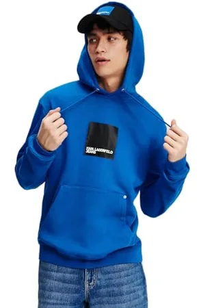Karl Lagerfeld Regular FIT Logo Hoodie, BLAU, XL