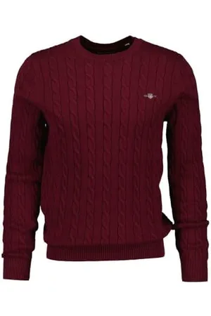 GANT Herren Cotton Cable C-Neck Pullover, , Small